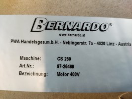 Bernardo CS250 machine motor 400v (5)